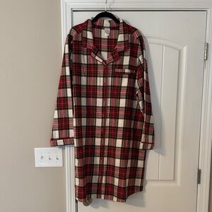 Hanna Andersson Holiday Plaid Flannel Nightshirt
